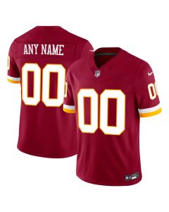 Men's Washington Commanders Nike Burgundy Vapor F.U.S.E. Sewn Down Limited Custom Jersey (Burgundy)