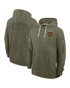 Men's Washington Commanders Olive 2025 Salute to Service Pullover Hoodie (Olive)