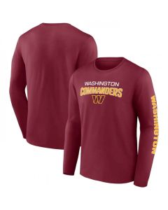Men's Washington Commanders Red Go the Distance Long Sleeve T-Shirt