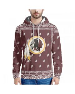 Men's Washington Commanders Red Pullover Hoodie (Red)