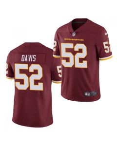 Men's Washington Football Team #52 Jamin Davis Burgundy Vapor Untouchable Limited Stitched Jersey