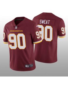 Men's Washington Football Team #90 Montez Sweat Red Vapor Untouchable Limited Stitched Jersey