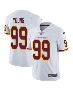 Men's Washington Football Team #99 Chase Young White Vapor Untouchable Limited Stitched Jersey