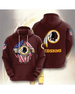 Men's Washington Football Team Red 3D Trending T-Shirt Hoodie