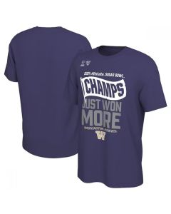 Men's Washington Huskies Purple 2024 Sugar Bowl Champions Locker Room T-Shirt