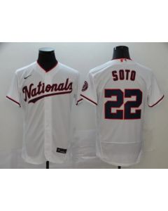 Men's Washington Nationals #22 Juan Soto White Flex Base Stitched MLB Jersey