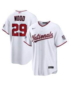 Men's Washington Nationals #29 James Wood Nike White 2026 All-Star Game Replica Jersey (White)