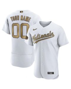 Men's Washington Nationals ACTIVE Player Custom 2022 All-Star White Flex Base Stitched MLB Jersey