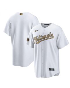 Men's Washington Nationals Blank 2022 All-Star White Cool Base Stitched Baseball Jersey