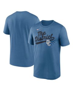 Men's Washington Nationals Blue 2025 City Connect Fuse Script Team Phrase Performance T-Shirt