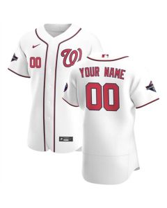 Men's Washington Nationals Customized Stitched MLB Jersey (Style 2)