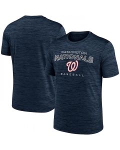 Men's Washington Nationals Navy Velocity Practice Performance T-Shirt
