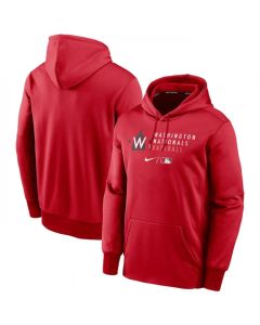 Men's Washington Nationals Red 2022 Performance Pullover Hoodie (Red)