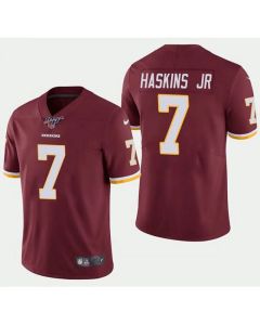 Men's Washington Redskins #7 Dwayne Haskins JR Red 2019 100th season Vapor Untouchable Limited Stitched NFL Jersey