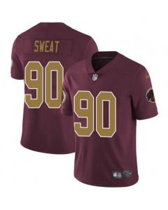 Men's Washington Redskins #90 Montez Sweat Red Color Rush Limited NFL Stitched Jersey