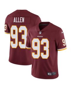 Men's Washington Redskins #93 Jonathan Allen Burgundy Red Vapor Untouchable Limited Stitched NFL Jersey