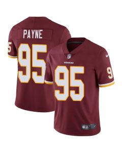 Men's Washington Redskins #95 Da'Ron Payne Burgundy Red Vapor Untouchable Limited Stitched NFL Jersey