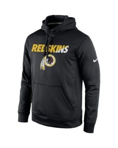 Men's Washington Redskins Black Kick Off Staff Performance Pullover Hoodie