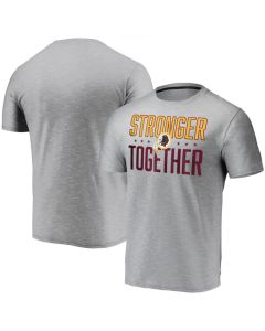 Men's Washington Redskins Gray Stronger Together Space Dye T-Shirt
