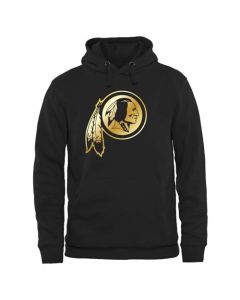 Men's Washington Redskins Pro Line Black Gold Collection Pullover Hoodie