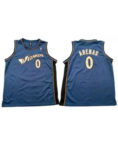Men's Washington Wizards #0 Gilbert Arenas Blue Stitched Basketball Jersey