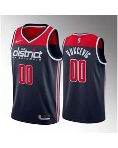 Men's Washington Wizards #00 Tristan Vukcevic Navy 2023 Draft Statement Edition Stitched Jersey