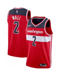 Men's Washington Wizards #2 John Wall Red Icon Edition Swingman Stitched Jersey