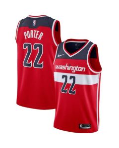 Men's Washington Wizards #22 Otto Porter Red Icon Edition Stitched Jersey