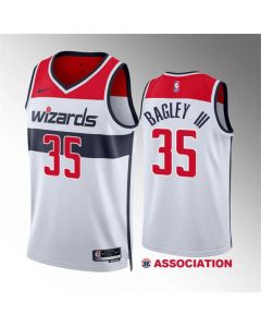 Men's Washington Wizards #35 Marvin Bagley III White Association Edition Stitched Basketball Jersey