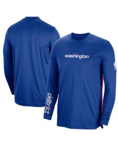 Men's Washington Wizards Blue 2022/23 City Edition Essential Expressive Long Sleeve T-Shirt