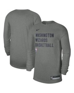 Men's Washington Wizards Heather Gray 2023/24 Legend On-Court Practice Long Sleeve T-Shirt