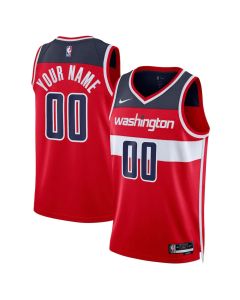 Men's Washington Wizards Red 2024/25 Swingman Statement Edition Custom Jersey (Red)