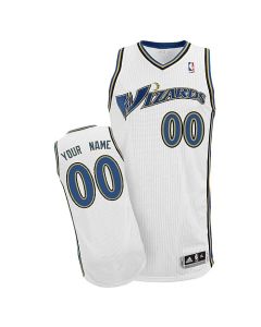 Men's Washington Wizards White Authentic Custom Jersey