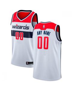 Men's Washington Wizards White Customized Stitched NBA Jersey