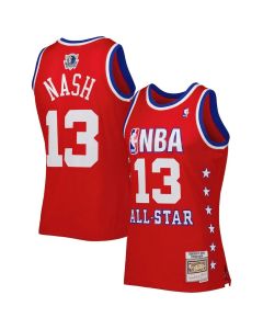 Men's Western Conference #13 Steve Nash Red 2003 All Star Game Swingman Jersey