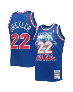 Men's Western Conference #22 Clyde Drexler Royal Hardwood Classics 1992 NBA All-Star Game Swingman Jersey (Royal)