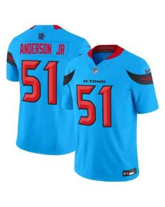Men's Will Anderson Jr. Blue Houston Texans #51 Vapor F.U.S.E. Limited Jersey