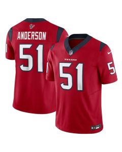 Men's Will Anderson Jr. Red Houston Texans #51 Vapor F.U.S.E. Limited Jersey