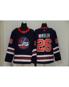 Men's Winnipeg Jets #26 Blake Wheeler Navy Stitched NHL Jersey (Navy)