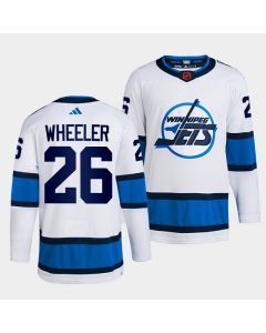 Men's Winnipeg Jets #26 Blake Wheeler White 2022-23 Reverse Retro Stitched Jersey
