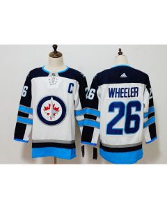 Men's Winnipeg Jets #26 Blake Wheeler White Stitched NHL Jersey