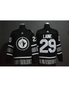 Men's Winnipeg Jets #29 Patrik Laine Black 2019 NHL All-Star Game Jersey