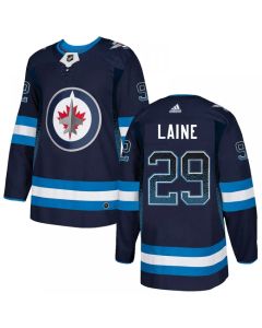 Men's Winnipeg Jets #29 Patrik Laine Navy Blue Drift Fashion Stitched NHL Jersey
