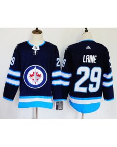 Men's Winnipeg Jets #29 Patrik Laine Navy Stitched NHL Jersey (Navy)