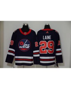 Men's Winnipeg Jets #29 Patrik Laine Navy Stitched NHL Jersey