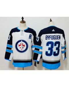 Men's Winnipeg Jets #33 Dustin Byfuglien White Stitched NHL Jersey