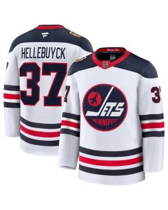 Men's Winnipeg Jets #37 Connor Hellebuyck White 2026 Home Stitched Hockey Jersey