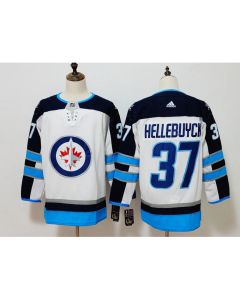Men's Winnipeg Jets #37 Connor Hellebuyck White Stitched NHL Jersey