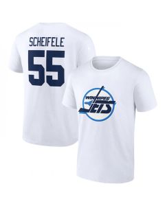 Men's Winnipeg Jets #55 Mark Scheifele White T-Shirt