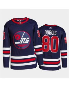 Men's Winnipeg Jets #80 Pierre-Luc Dubois 2021/22 Navy Stitched Jersey
